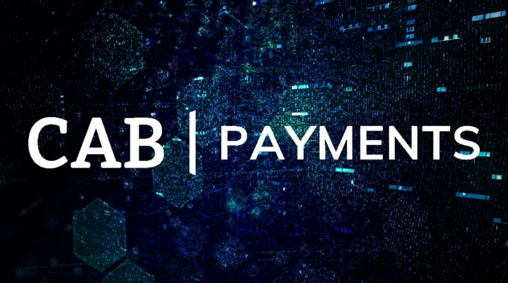 A visualisation of technology with CAB Payments' logo on top